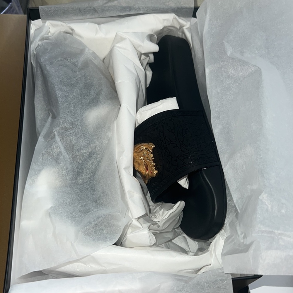 NWT Versace Medusa Gomma Pool-Slides - Picture 11 of 14